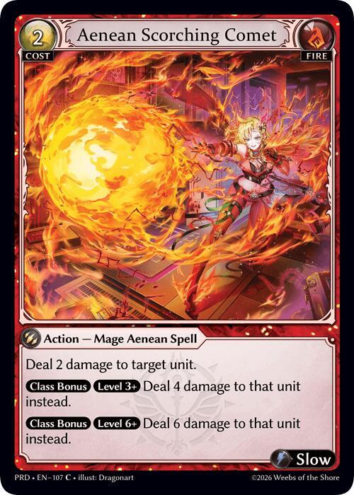 Aenean Scorching Comet (Interference Curio Foil)