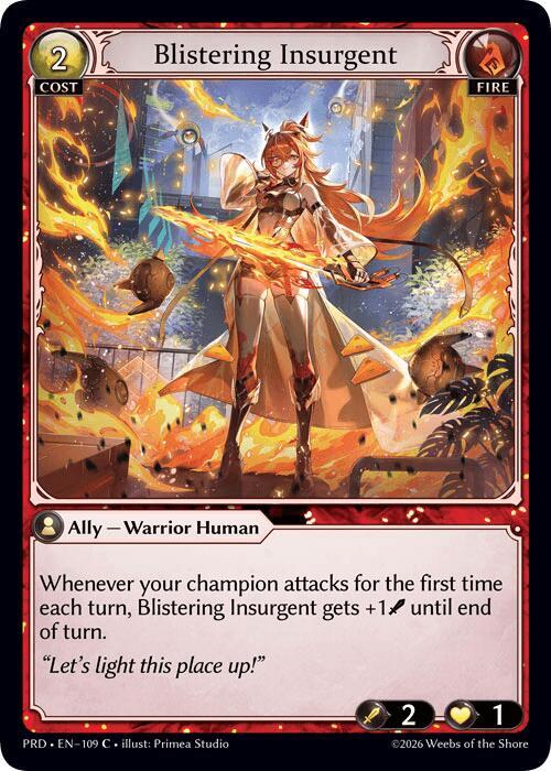 Blistering Insurgent (Interference Curio Foil)