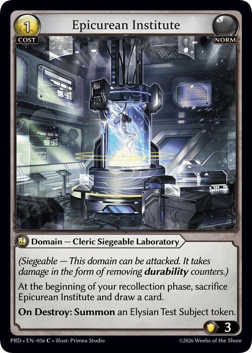 Epicurean Institute (Interference Curio Foil)