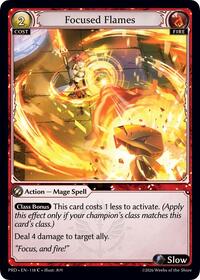 Focused Flames (Interference Curio Foil)