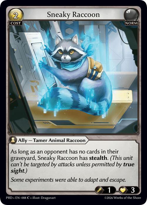 Sneaky Raccoon (Interference Curio Foil)