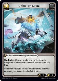 Unbroken Droid (Interference Curio Foil)
