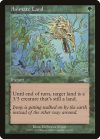 Animate Land - Nemesis - Magic: The Gathering card