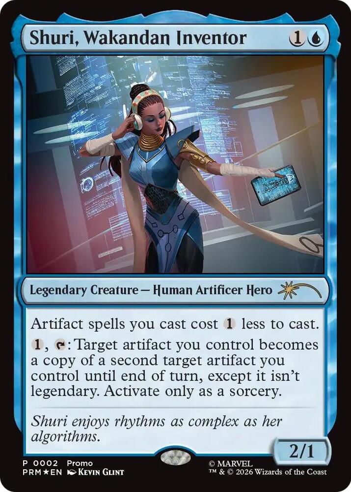 Shuri, Wakandan Inventor, Media Promos card number 2