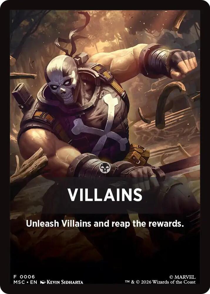 Villains Theme Card, Commander: Marvel Super Heroes card number 6
