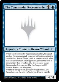 Un-Known Event Playtest Cards The Commander Recommender