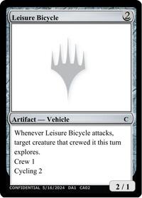 Un-Known Event Playtest Cards Leisure Bicycle