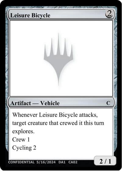 Leisure Bicycle from UNK #CA02a, Magic: The Gathering card