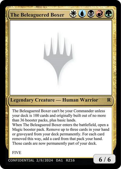 The Beleaguered Boxer from UNK #RZ16, Magic: The Gathering card