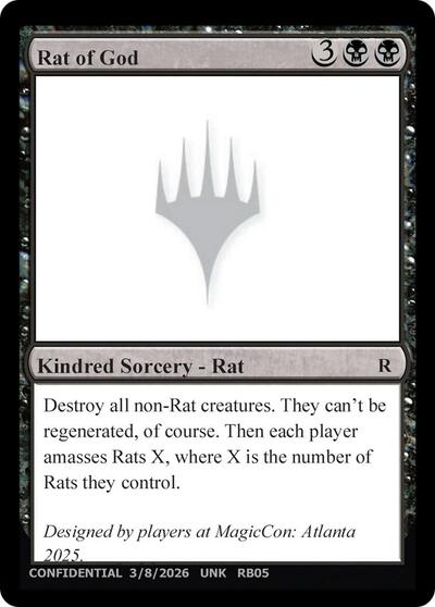 Rat of God from UNK #RB05d, Magic: The Gathering card