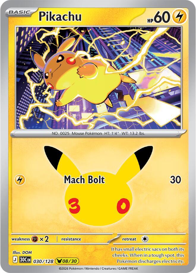 Pikachu — 030/128