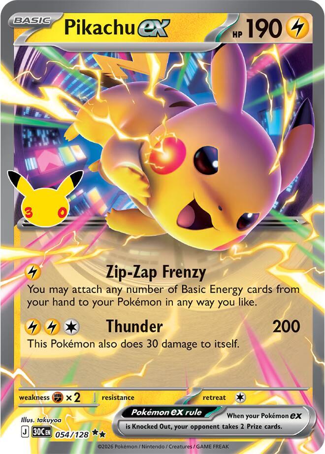 Pikachu ex — 054/128