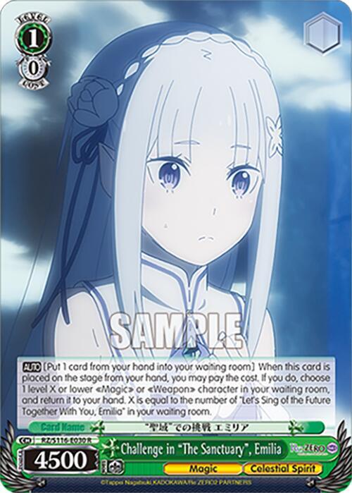 Challenge in "The Sanctuary", Emilia