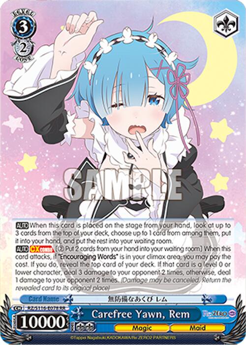 Carefree Yawn, Rem