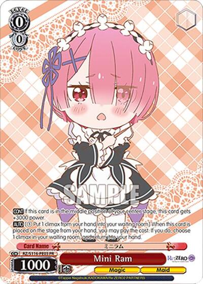 Mini Ram (PR) Re:ZERO -Starting Life in Another World- Vol.3 Promo Weiss Schwarz card — value and price