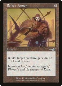 Belbe's Armor - Nemesis - Magic: The Gathering card