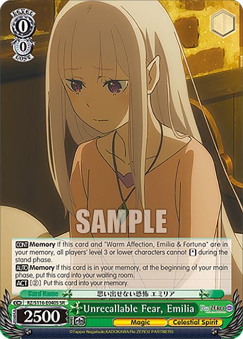 Unrecallable Fear, Emilia (SR)