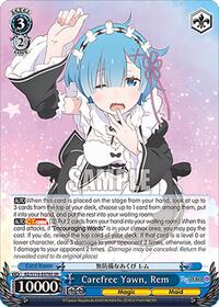 Re:ZERO -Starting Life in Another World- Vol.3 Carefree Yawn, Rem (SR) #RZ/S116-E078S