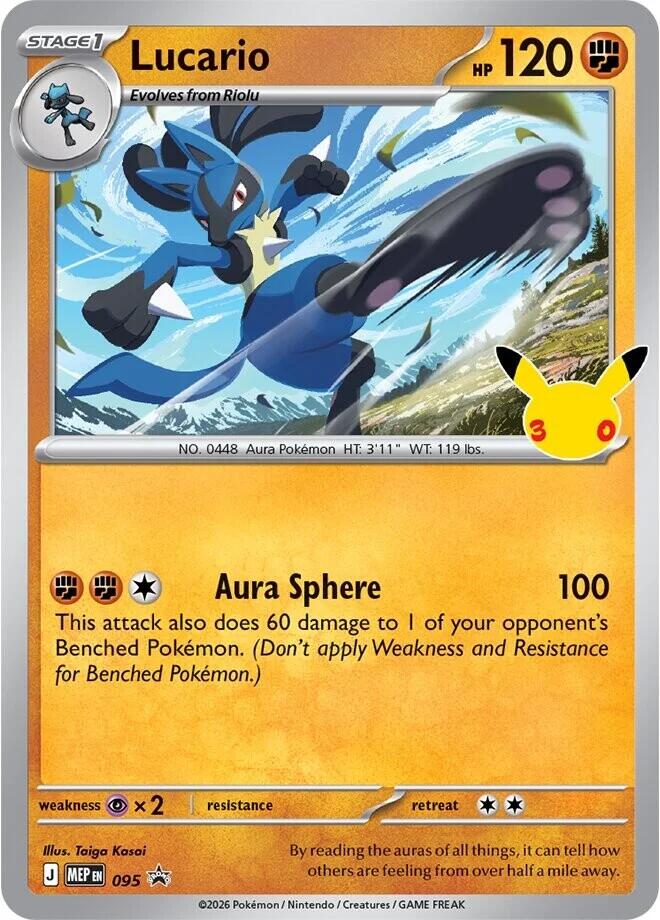Lucario, ME: Mega Evolution Promo card number 095