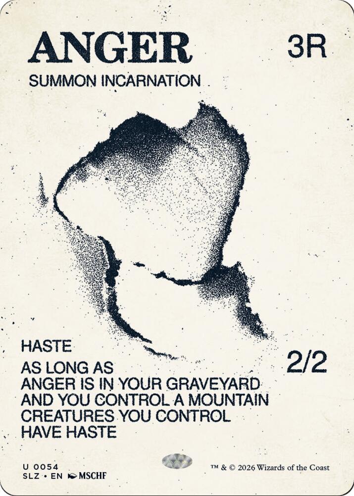 Anger (0054) - Secret Lair x MSCHF: The Zeta Set - Magic: The