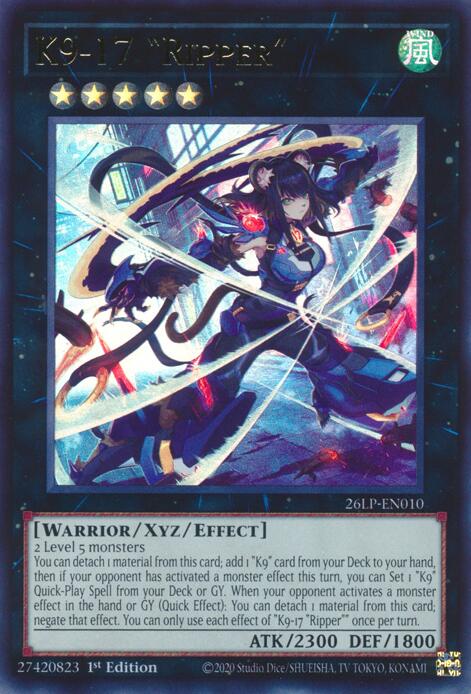 K9-17 Ripper, Limited Pack World Championship 2026 card number 26LP-EN010