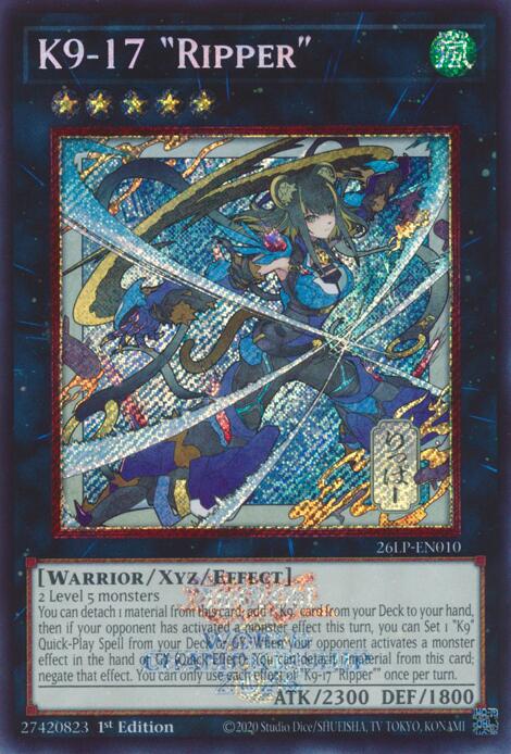 K9-17 Ripper (Emblazoned Alternate Art), Limited Pack World Championship 2026 card number 26LP-EN010