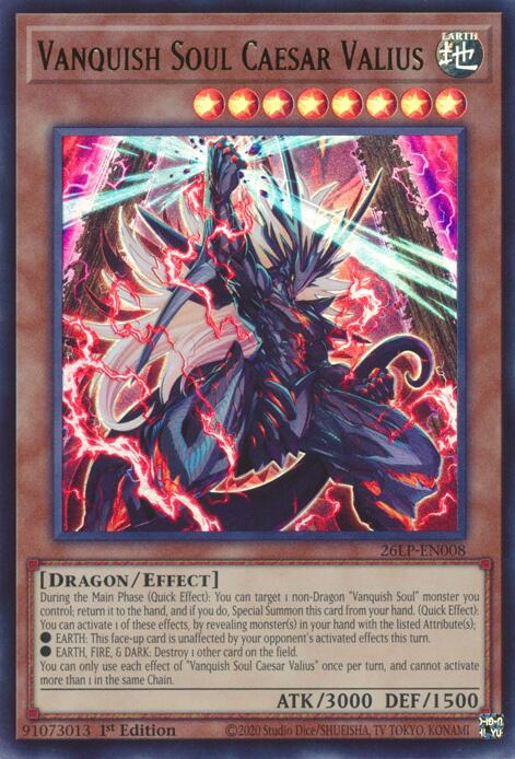 Vanquish Soul Caesar Valius, Limited Pack World Championship 2026 card number 26LP-EN008