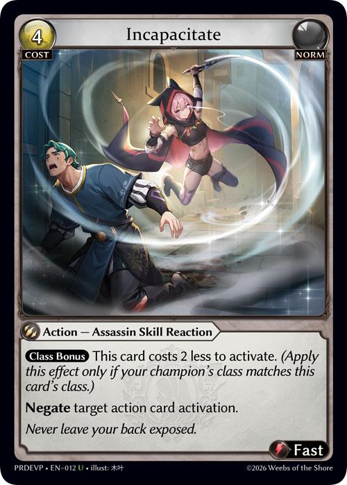 Incapacitate
