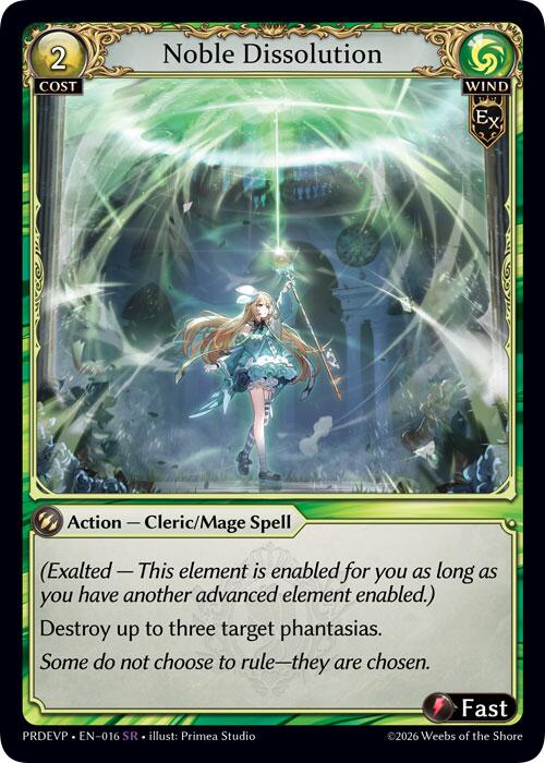Noble Dissolution