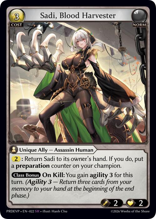 Sadi, Blood Harvester