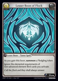 Lesser Boon of Flock