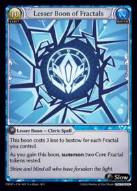 Lesser Boon of Fractals