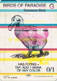 Birds of Paradise (0313) - Magic: The Gathering Secret Lair x MSCHF: The Zeta Set trading card