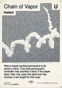 Chain of Vapor (0014) - Magic: The Gathering Secret Lair x MSCHF: The Zeta Set trading card