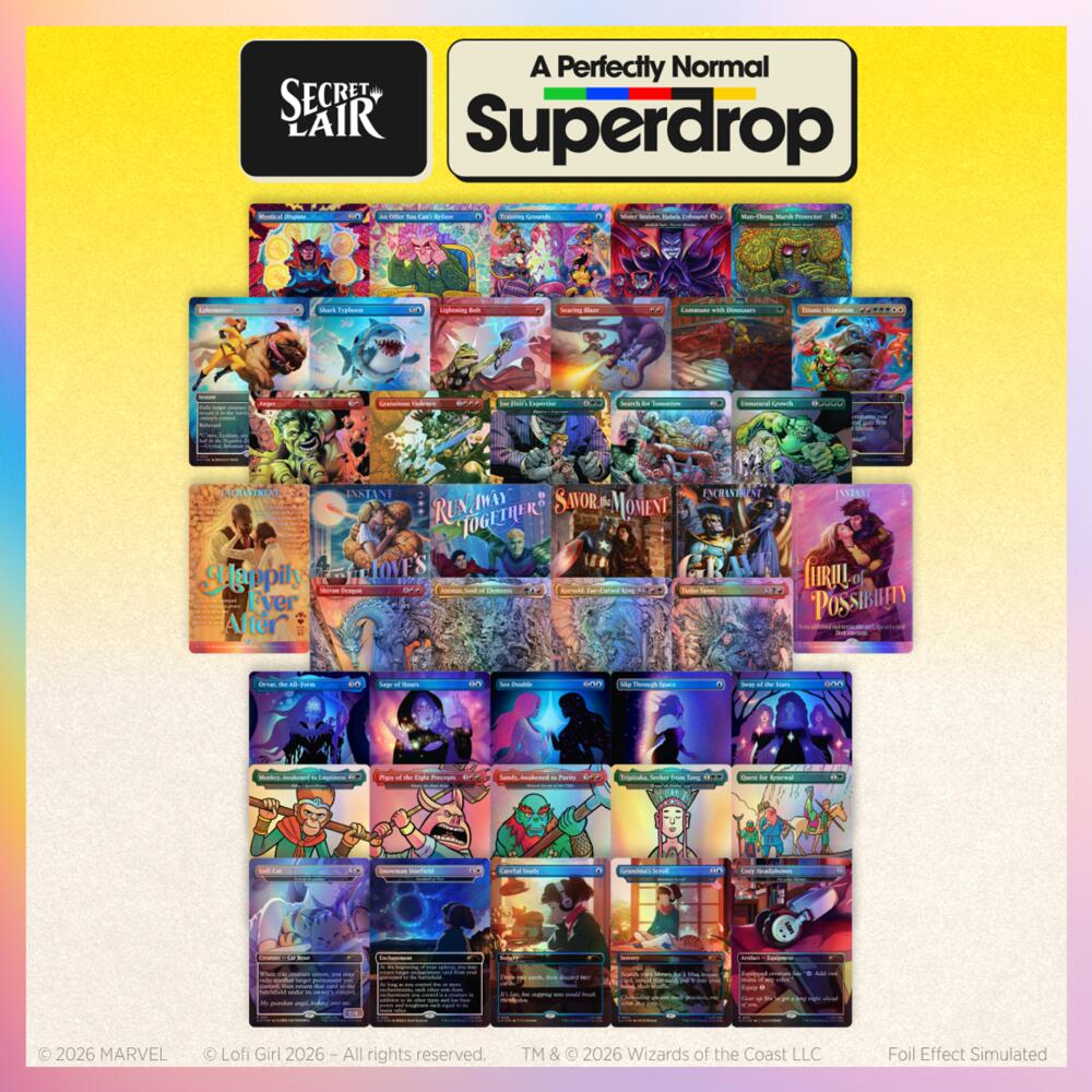 Secret Lair: A Perfectly Normal Superdrop: A Very Regular Foil Bundle