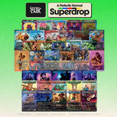 Secret Lair: A Perfectly Normal Superdrop: A Completely Ordinary Non-Foil Bundle — Magic: The Gathering sealed product