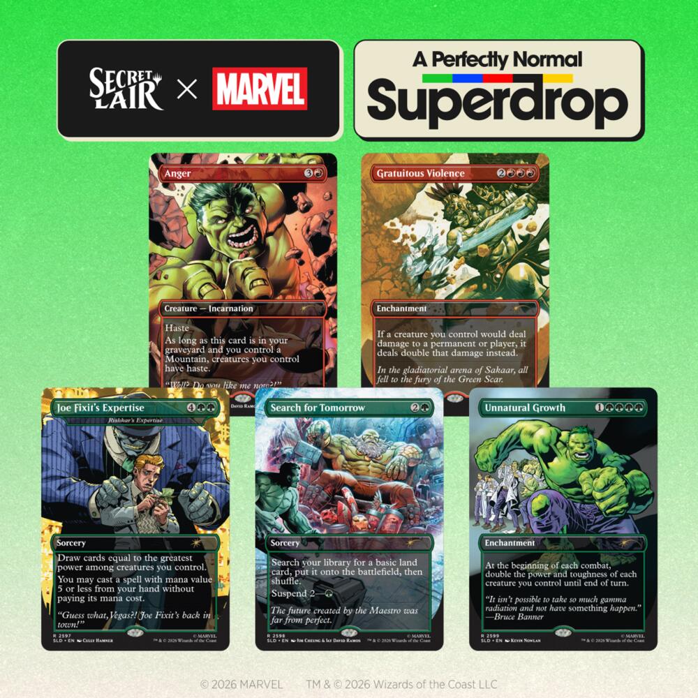 Secret Lair Drop: Secret Lair x Marvel: Hulk SMASH! - Non-Foil Edition