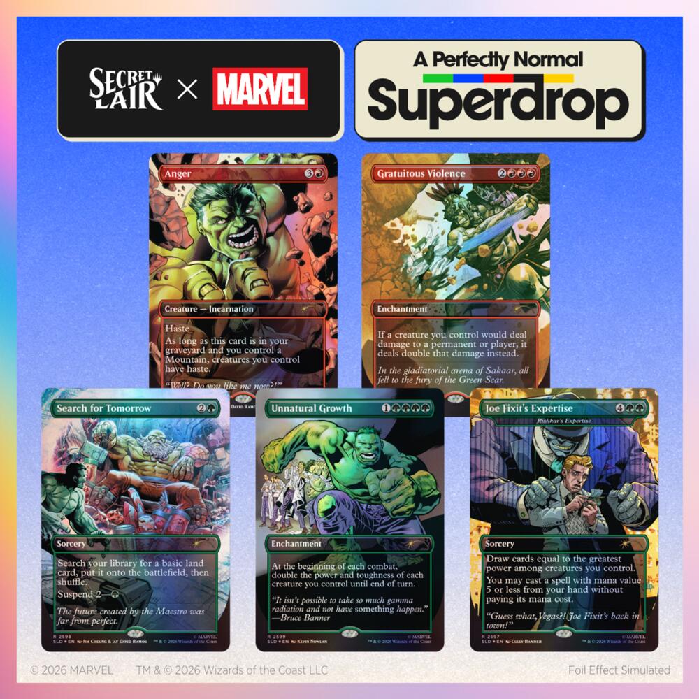 Secret Lair Drop: Secret Lair x Marvel: Hulk SMASH! - Traditional Foil Edition