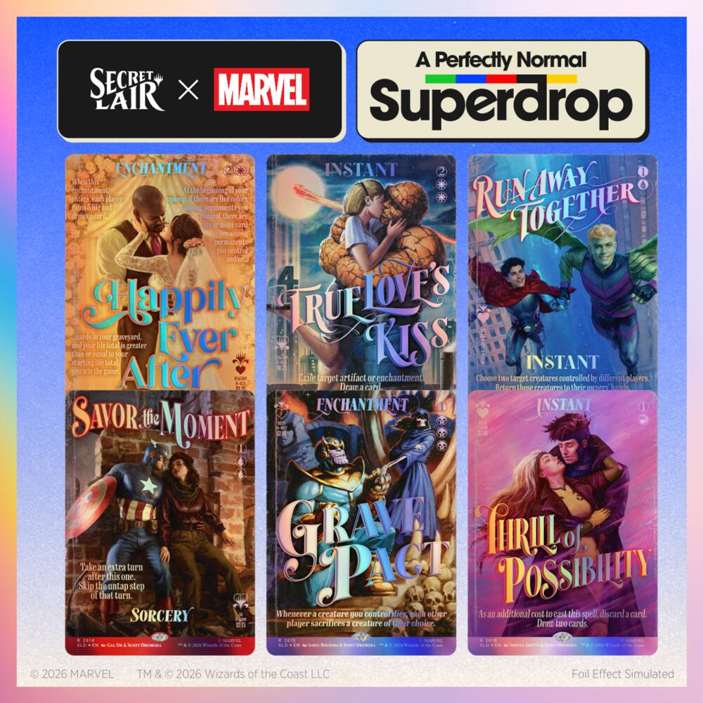 Secret Lair Drop: Secret Lair x Marvel: True Believers in Love - Traditional Foil Edition