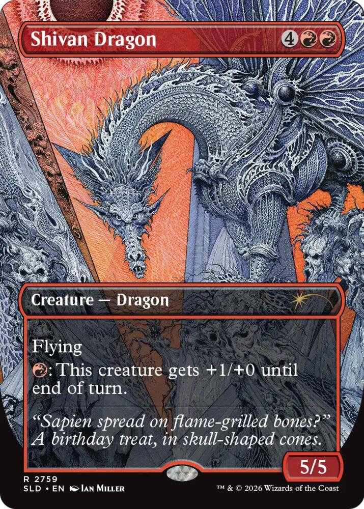 Shivan Dragon (2759), Secret Lair Drop Series card number 2759