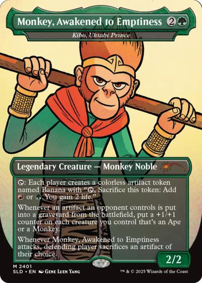 Kibo, Uktabi Prince (Secret Lair) from SLD #2401, Magic: The Gathering card