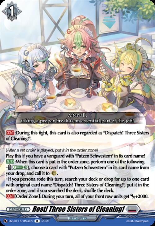 Rest! Three Sisters of Cleaning!