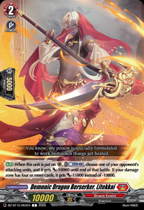 Demonic Dragon Berserker, Litekkai