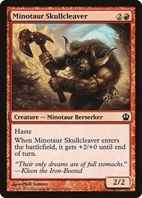 Minotaur Skullcleaver - Theros - Magic: The Gathering card
