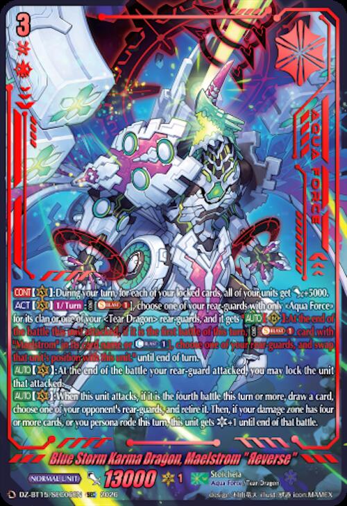 Blue Storm Karma Dragon, Maelstrom "Reverse" (SEC)
