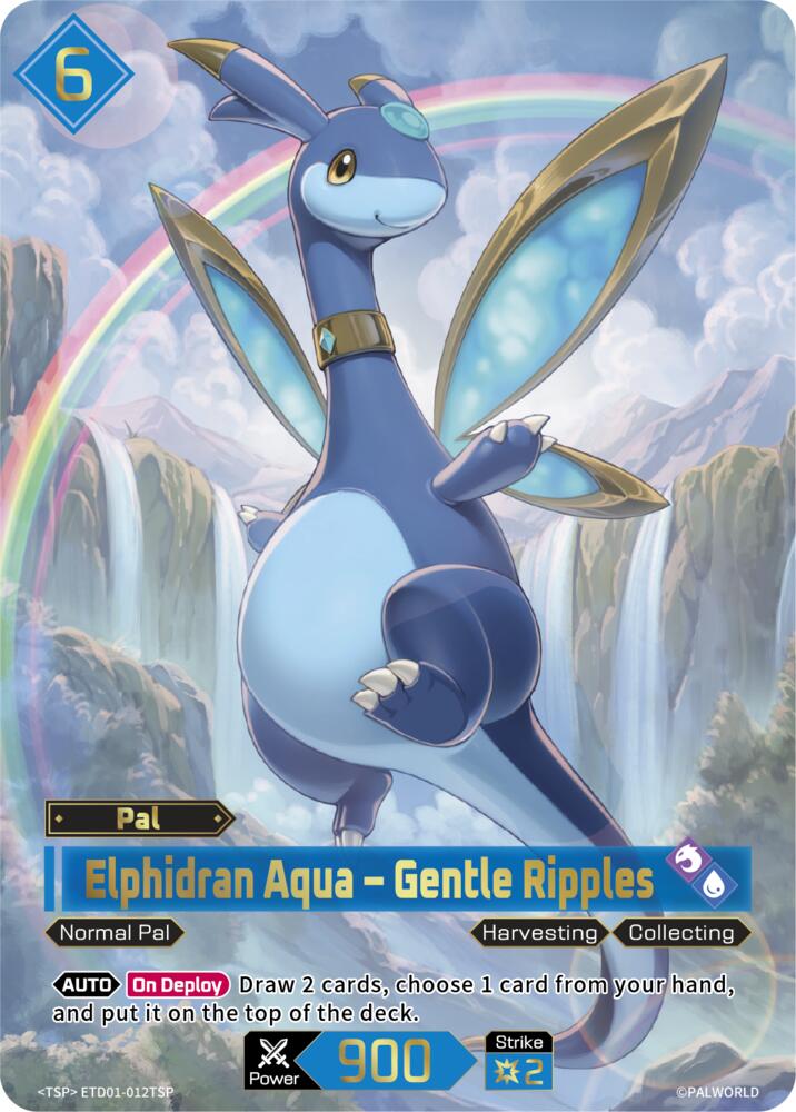Elphidran Aqua - Gentle Ripples (TD01: Dawn of Palpagos Red•Blue) — Palworld card