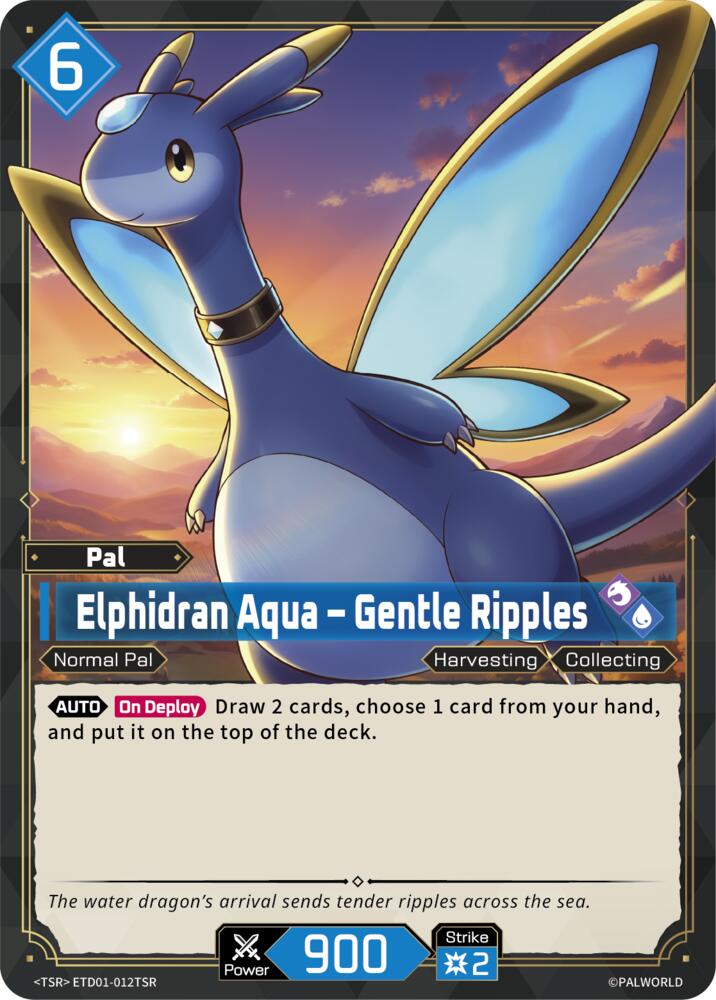 Elphidran Aqua - Gentle Ripples (TD01: Dawn of Palpagos Red•Blue) — Palworld card