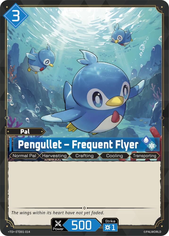 Pengullet - Frequent Flyer (TD01: Dawn of Palpagos Red•Blue) — Palworld card