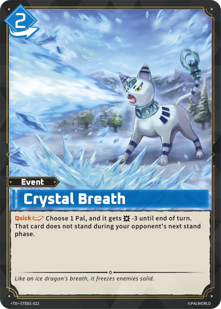 Crystal Breath (TD01: Dawn of Palpagos Red•Blue) — Palworld card