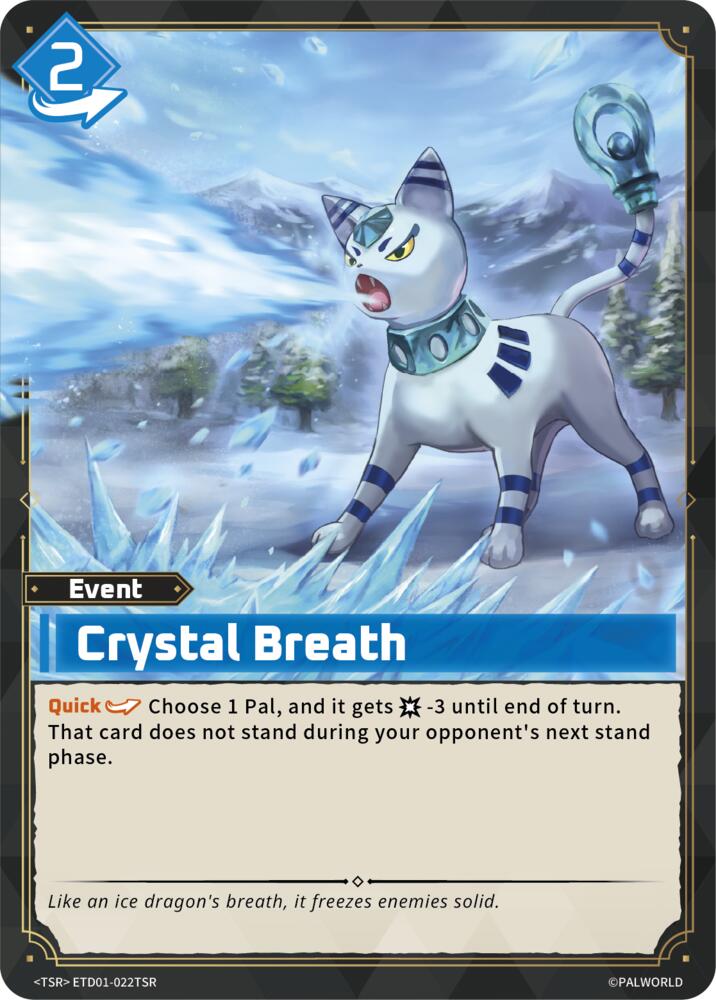 Crystal Breath (TD01: Dawn of Palpagos Red•Blue) — Palworld card